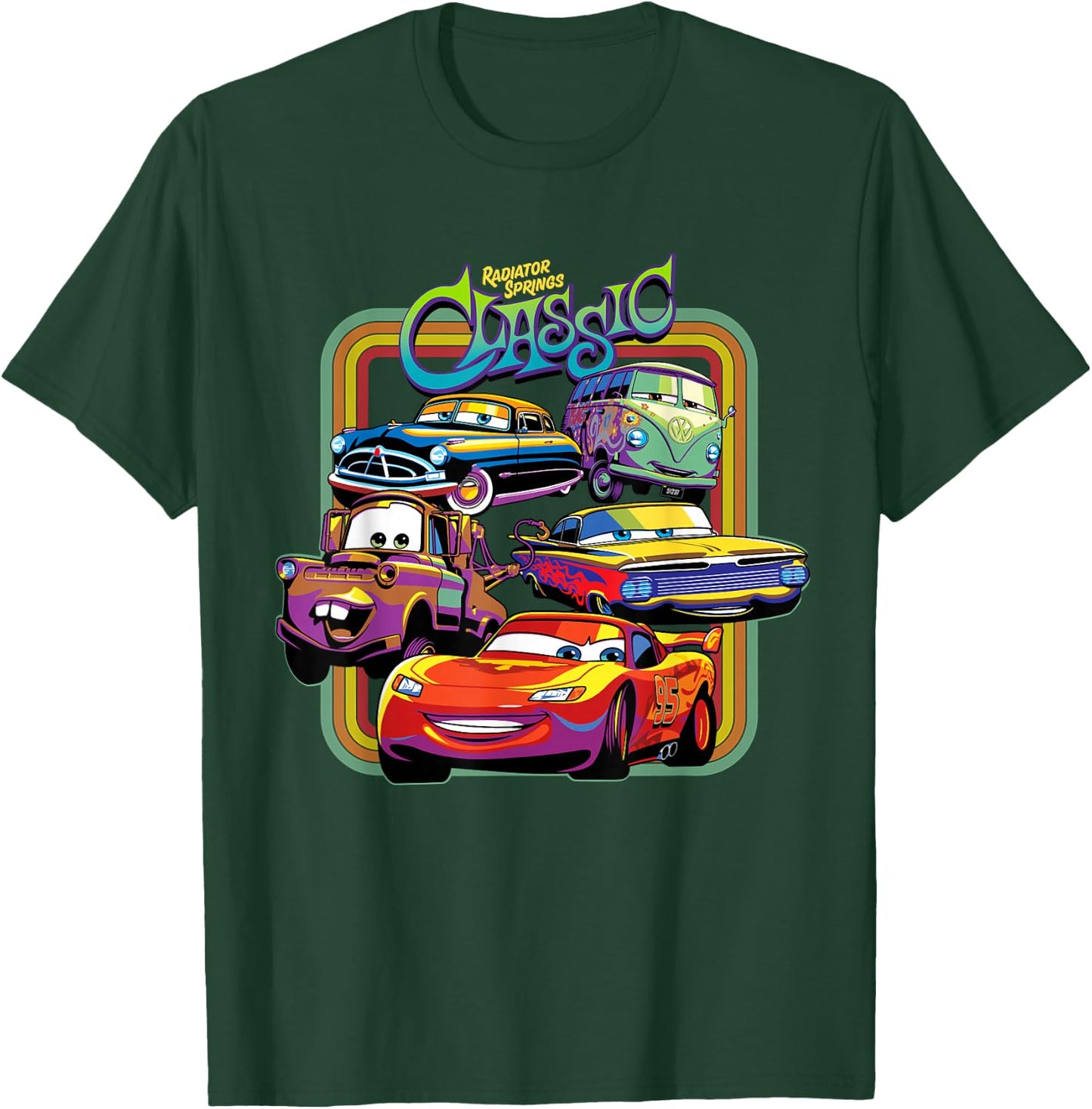 Disney Pixar Cars Radiator Springs Classic T-Shirt - T-Shirt | Forest
