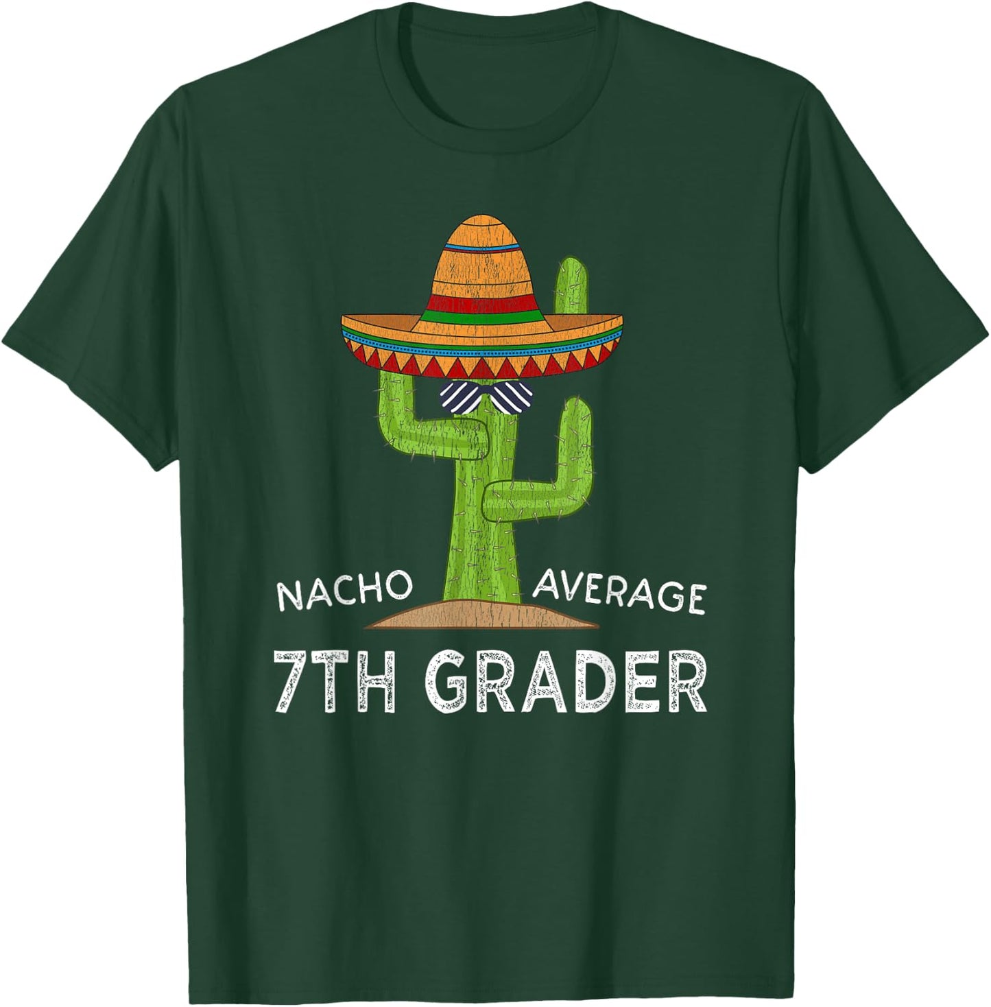 Fun Seventh Grader Back To School | Funny 7th Grade Student T-Shirt - T-Shirt | Forest