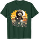 Biker Sheepadoodle Dog Riding Motorcycle T-Shirt - T-Shirt | Forest