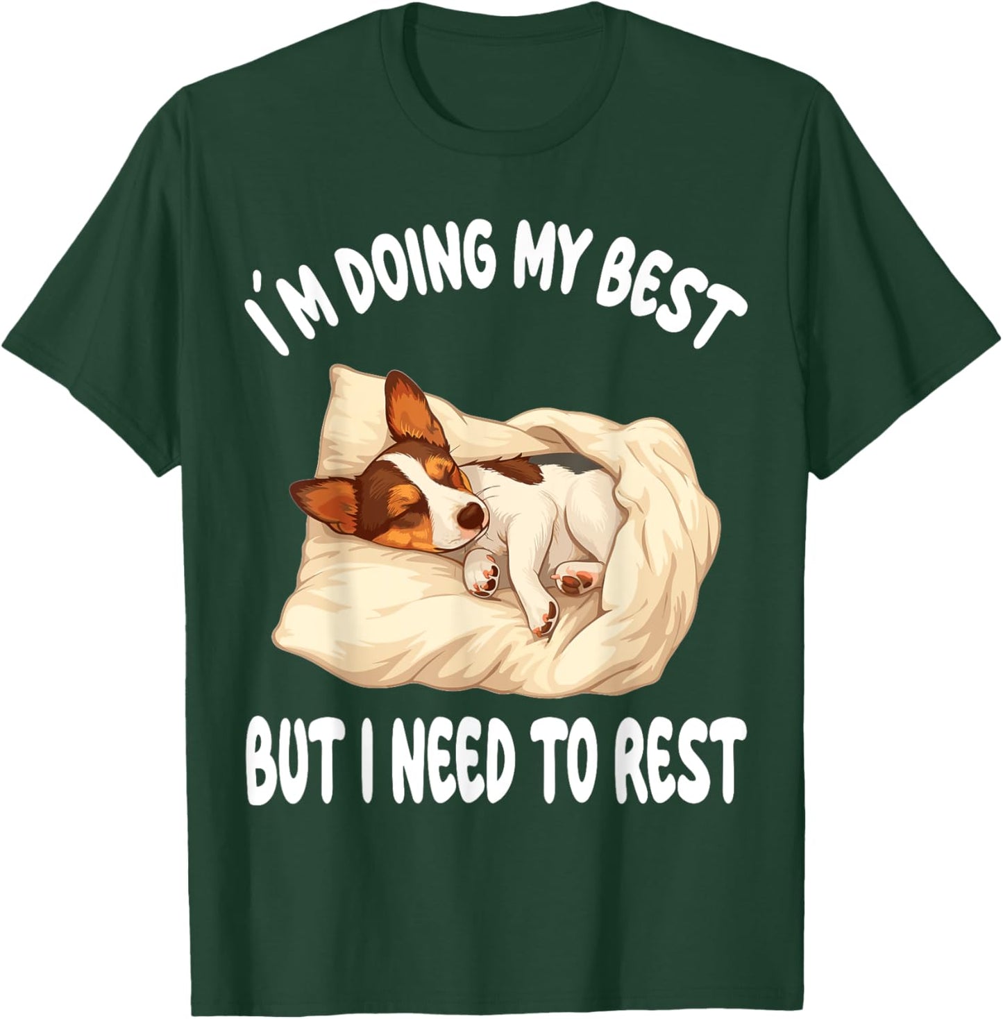 Rat Terrier Official Sleepshirt Pajamas Nightgown T-Shirt - T-Shirt | Forest