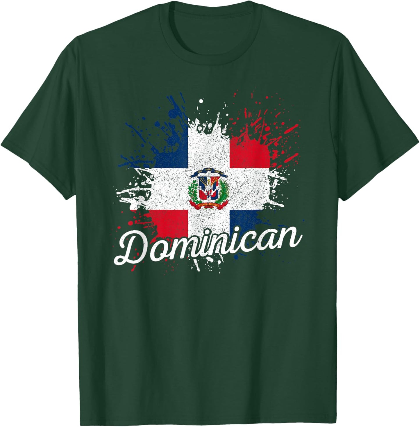 Dominican Republic Patriotic Dominican Flag T-Shirt - T-Shirt | Forest