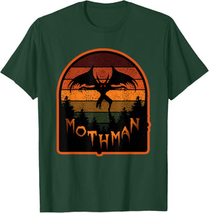 Cryptid Vintage Orange Mothman Folklore Small T-Shirt - T-Shirt | Forest