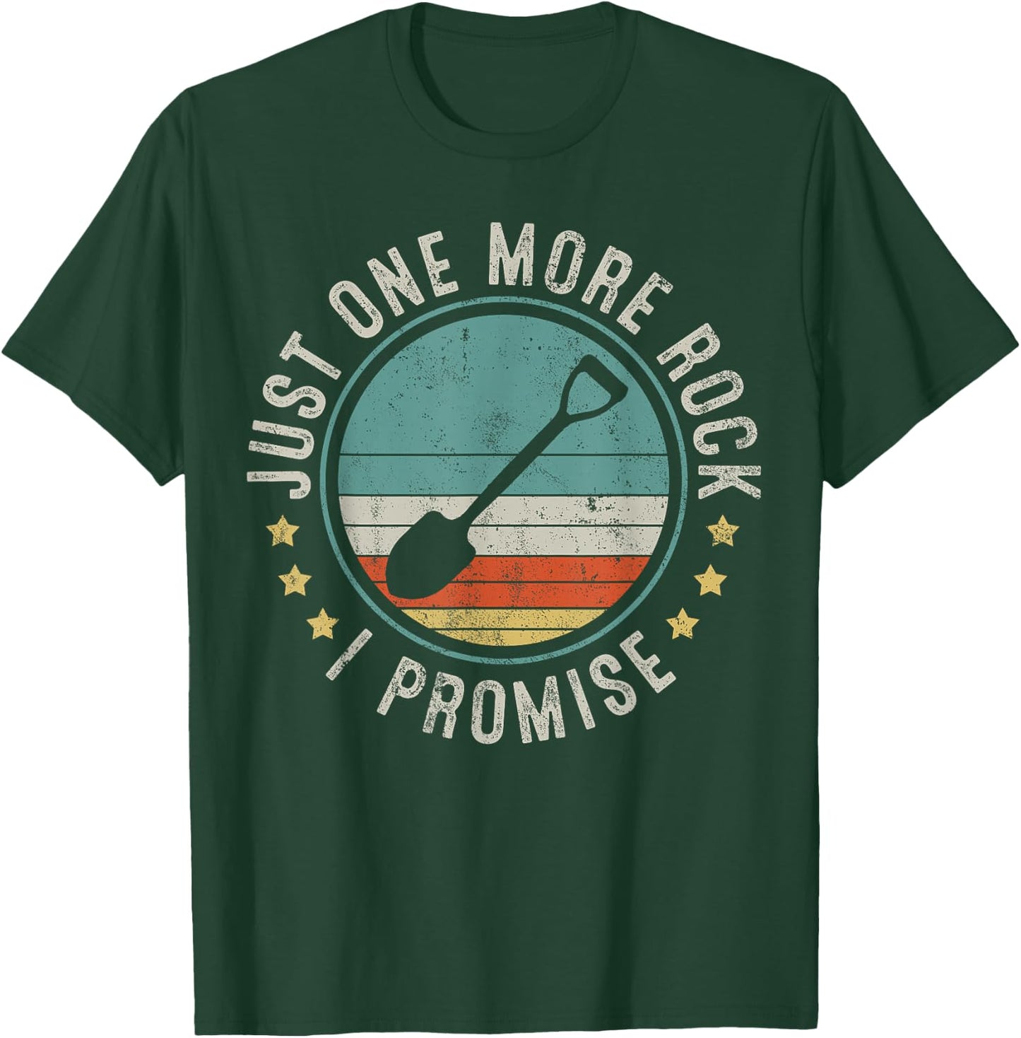Geology Rockhounding Rocks Geologist Retro Vintage Gift T-Shirt - T-Shirt | Forest