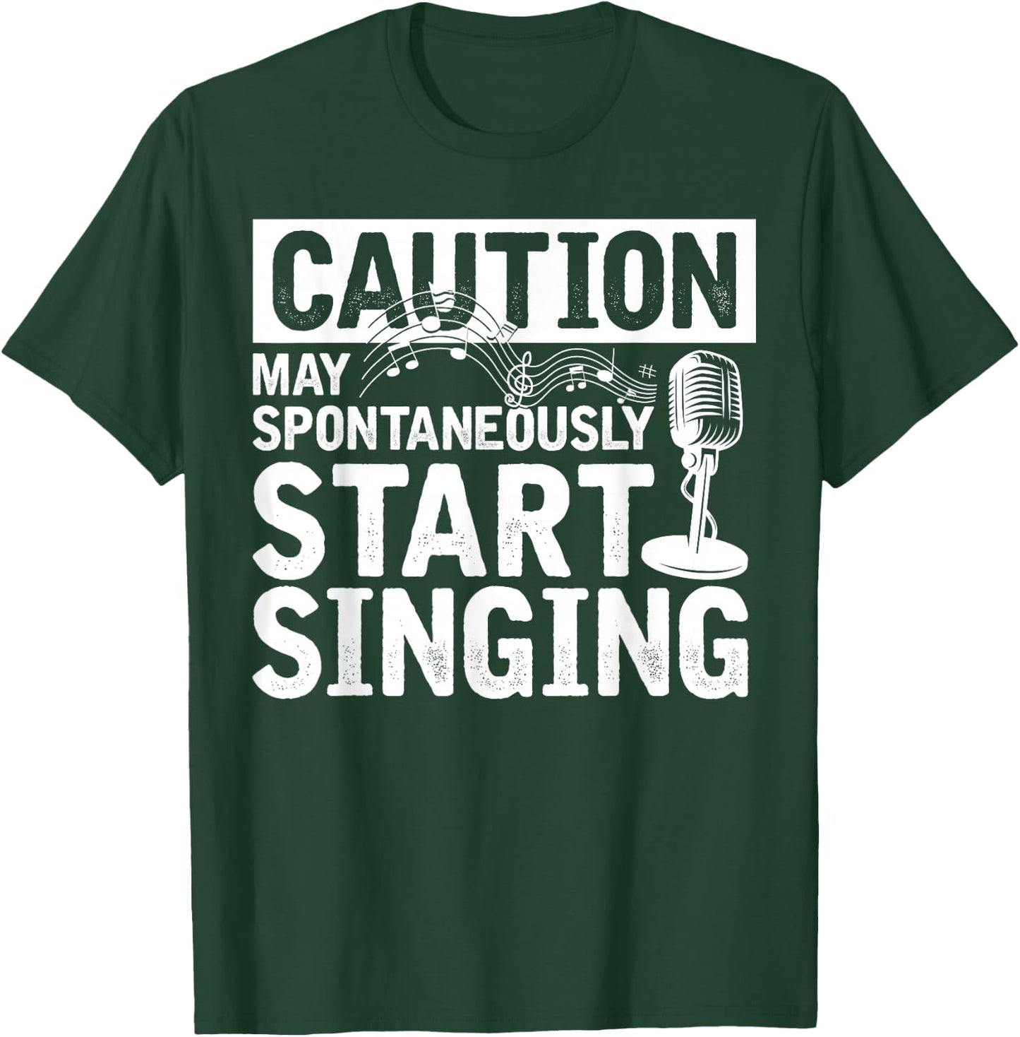 Theatre Stage Singer Musician Gift Funny Musical T-Shirt - T-Shirt | Forest