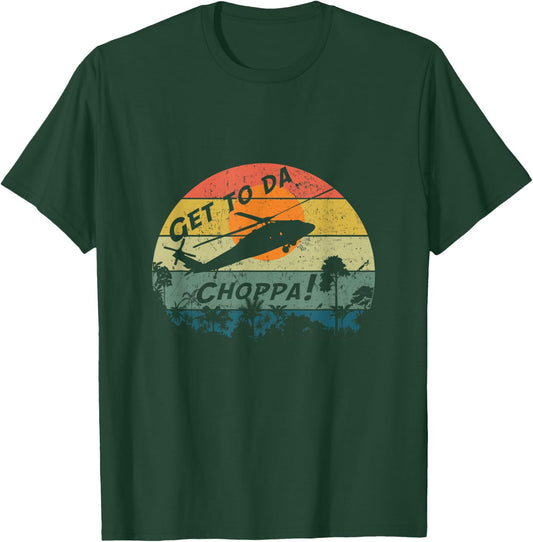 Retro Sci-Fi Get To The Chopper T-Shirt - T-Shirt | Forest