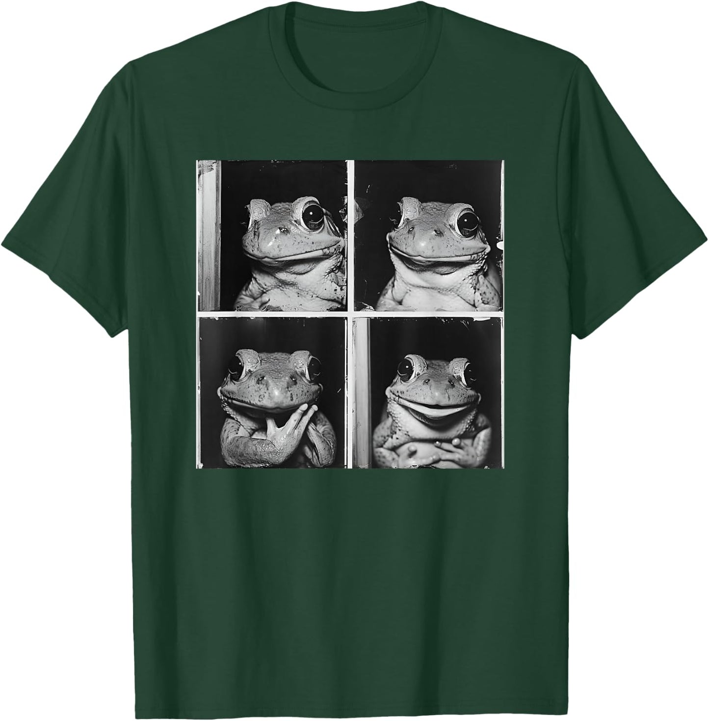 Posing Frog Model Photo Quirky Toad Love Frogs Funny Animal T-Shirt - T-Shirt | Forest