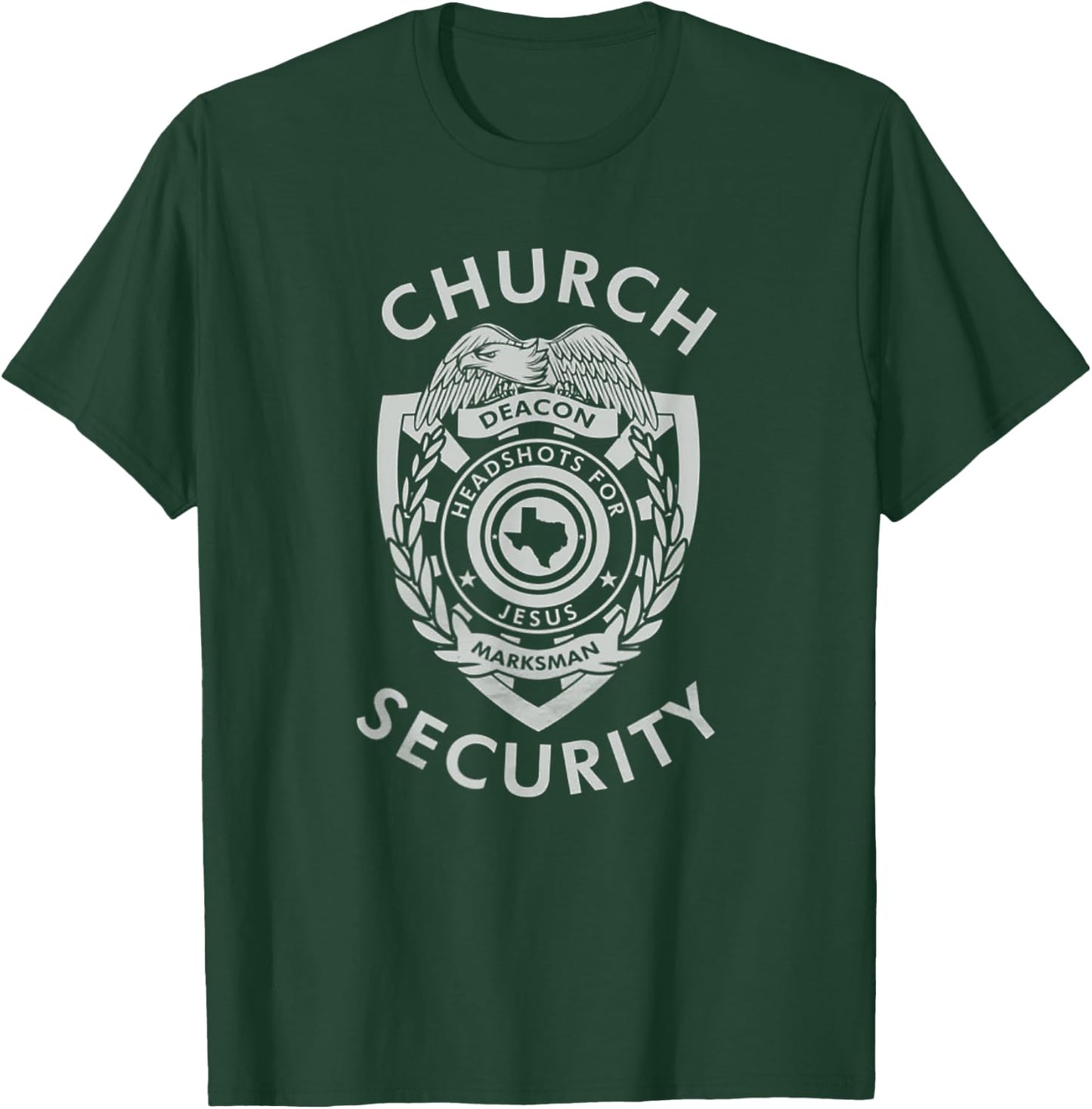 Church Security Deacon Headshots For Jesus T-Shirt - T-Shirt | Forest