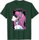 Aesthetic Vaporwave Crazy Waifu Anime Girl T-Shirt - T-Shirt | Forest