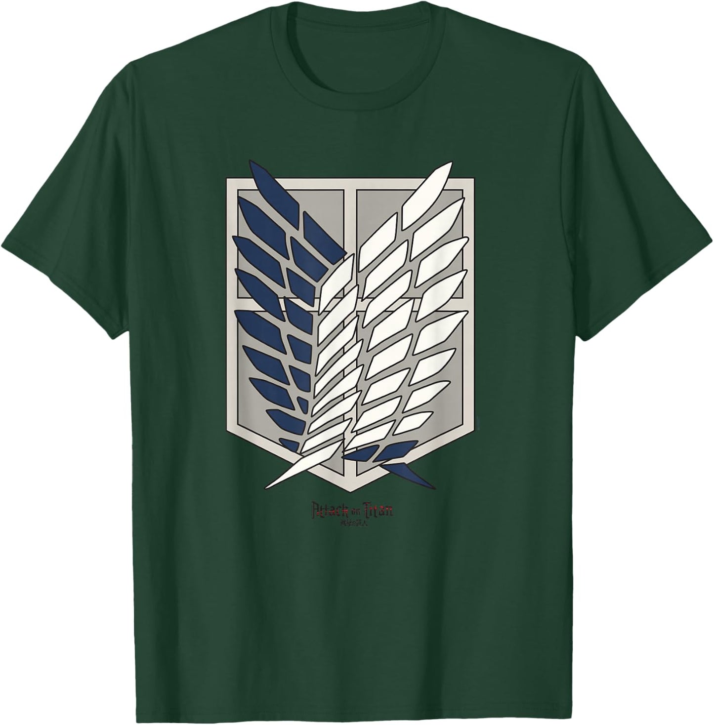 Attack on Titan Scout Regiment Shield AOT Anime T-Shirt - T-Shirt | Forest