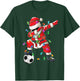 Happy Xmas Dabbing Santa Soccer Christmas Pajamas Kids T-Shirt - T-Shirt | Forest
