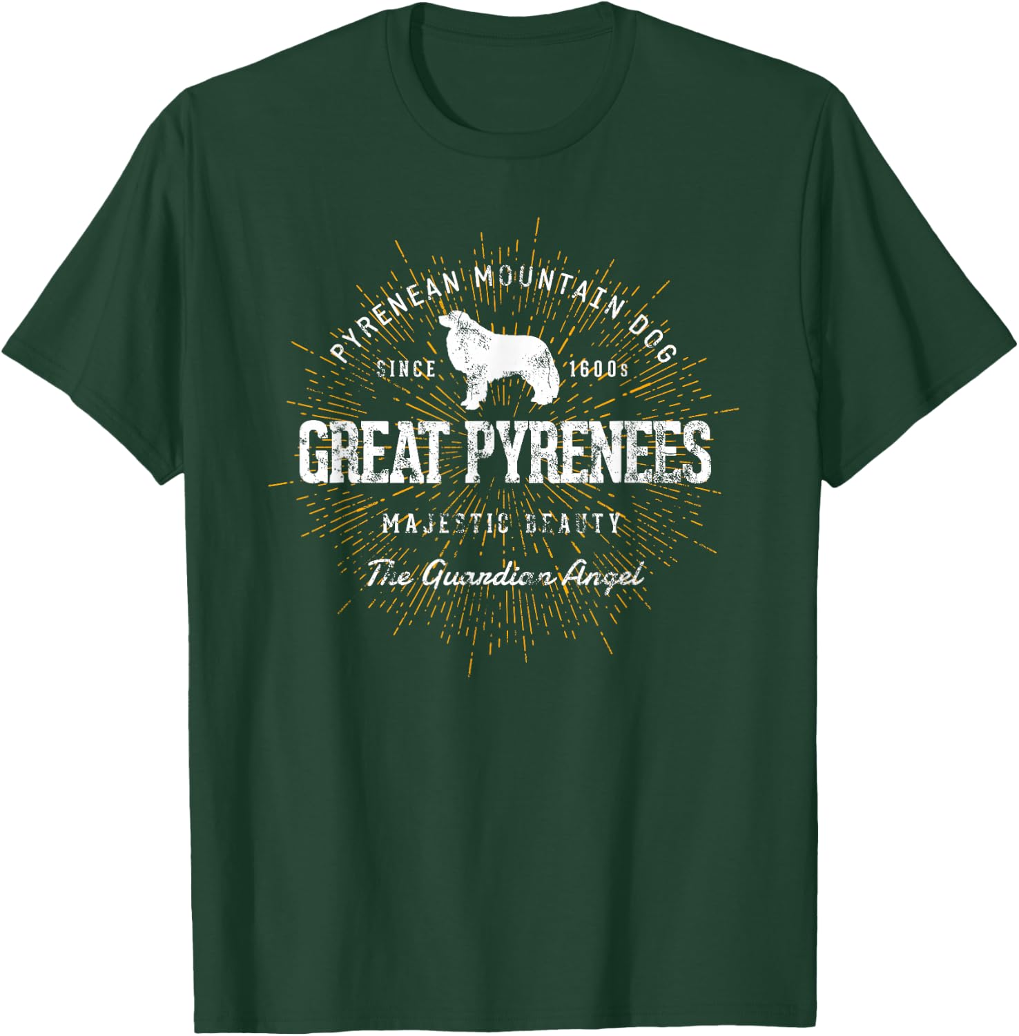 Vintage Great Pyrenees Retro T-Shirt - T-Shirt | Forest