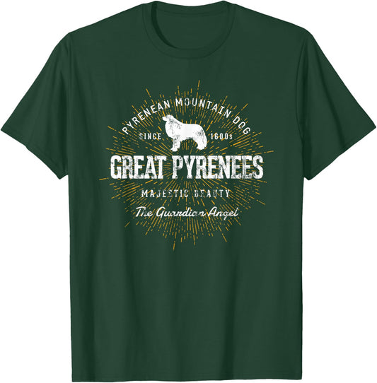 Vintage Great Pyrenees Retro T-Shirt - T-Shirt | Forest