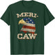 Eagle Meri - Caw Merica 4th of July American Flag USA Women Men T-Shirt - T-Shirt | Forest