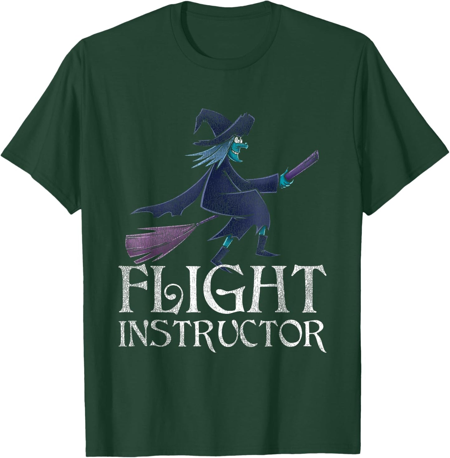 Flight Instructor Witch T-Shirt - T-Shirt | Forest