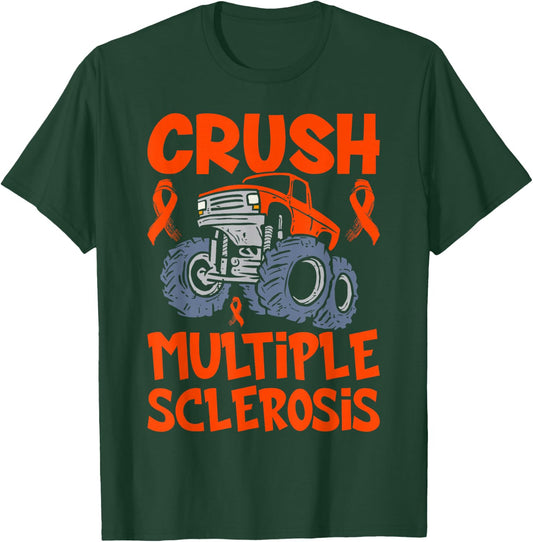 Crush Multiple Sclerosis Awareness Design Men Boys T-Shirt - T-Shirt | Forest