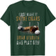 I Just Want To Smoke Cigars & Play Golf Shirt Smoker Gift T-Shirt - T-Shirt | Forest