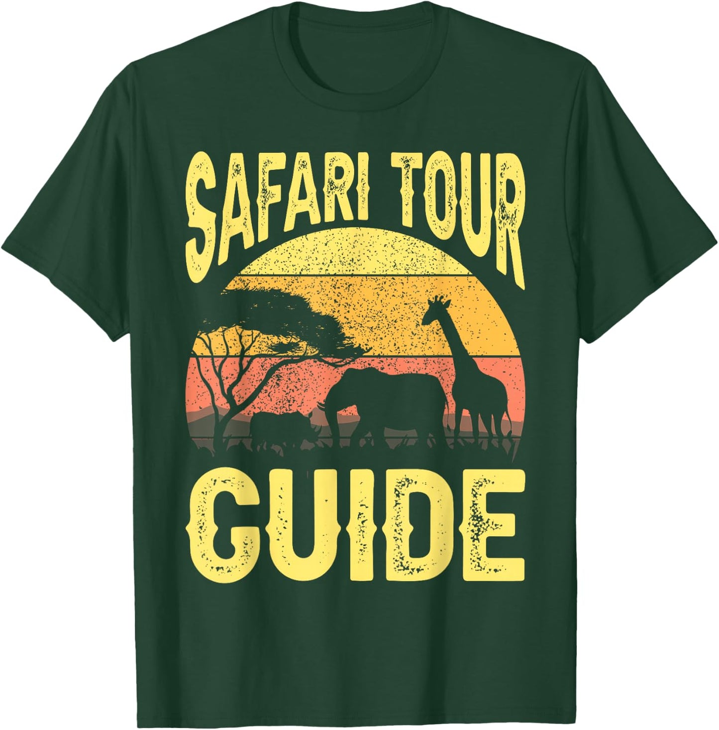 Funny Safari Tour Guide Costume- African Animals - Safari T-Shirt - T-Shirt | Forest