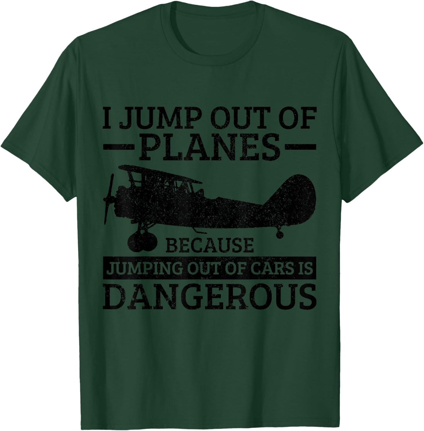 Skydiving Parachute Gift T-Shirt - T-Shirt | Forest