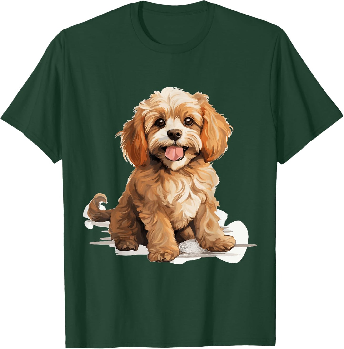 Cavapoo Dog Breed Pet Cute Graphic Women Girls Kids T-Shirt - T-Shirt | Forest