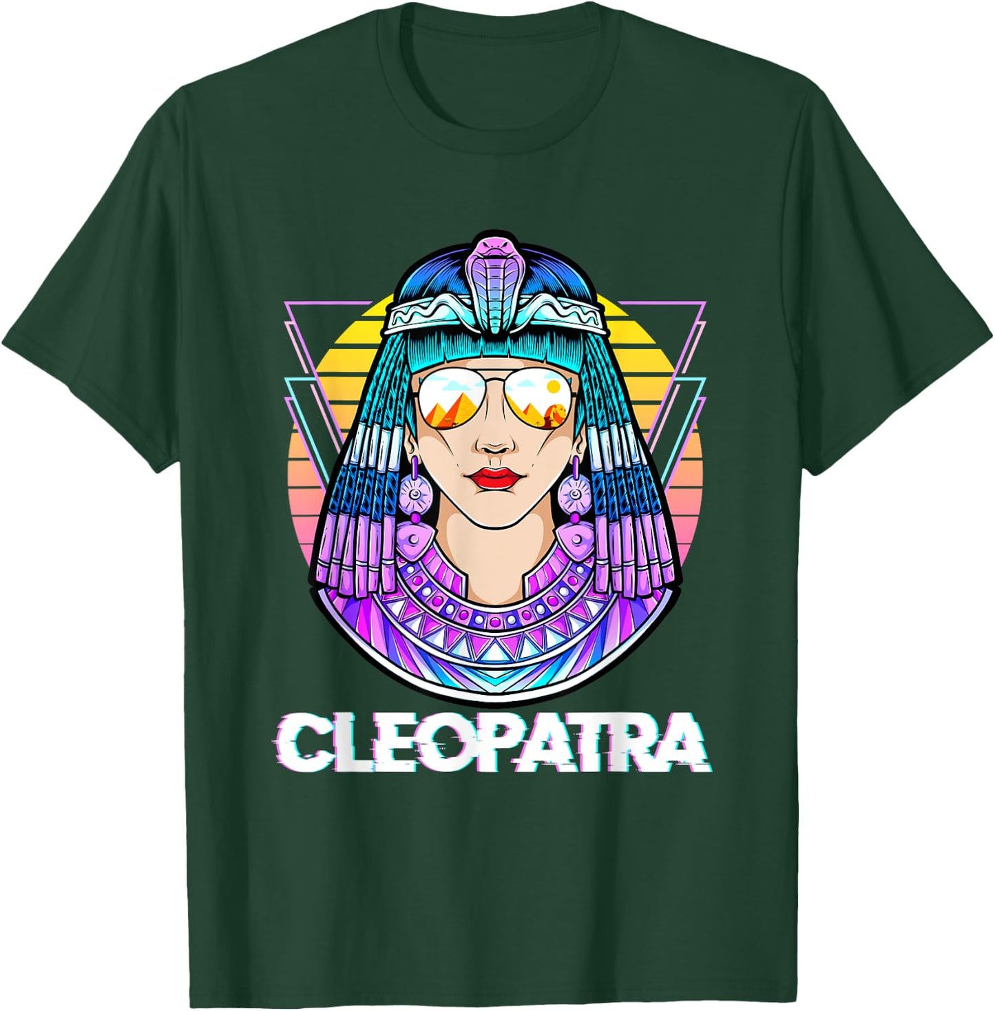 Cleopatra Ancient Egyptian Mythology Egypt God Retro Vintage T-Shirt - T-Shirt | Forest
