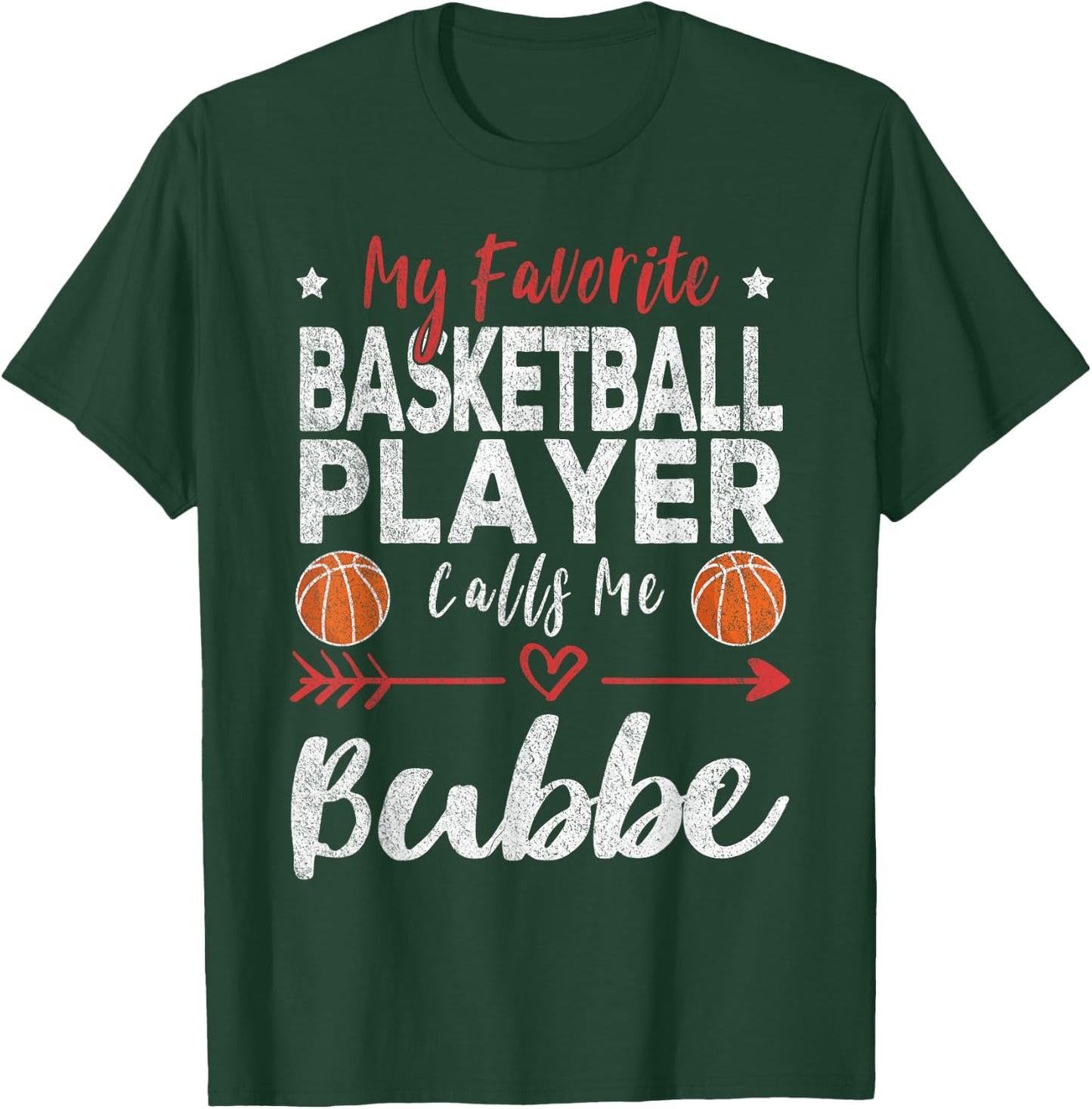 My Favorite Basketball Player Calls Me Bubbe Yiddish T-Shirt - T-Shirt | Forest