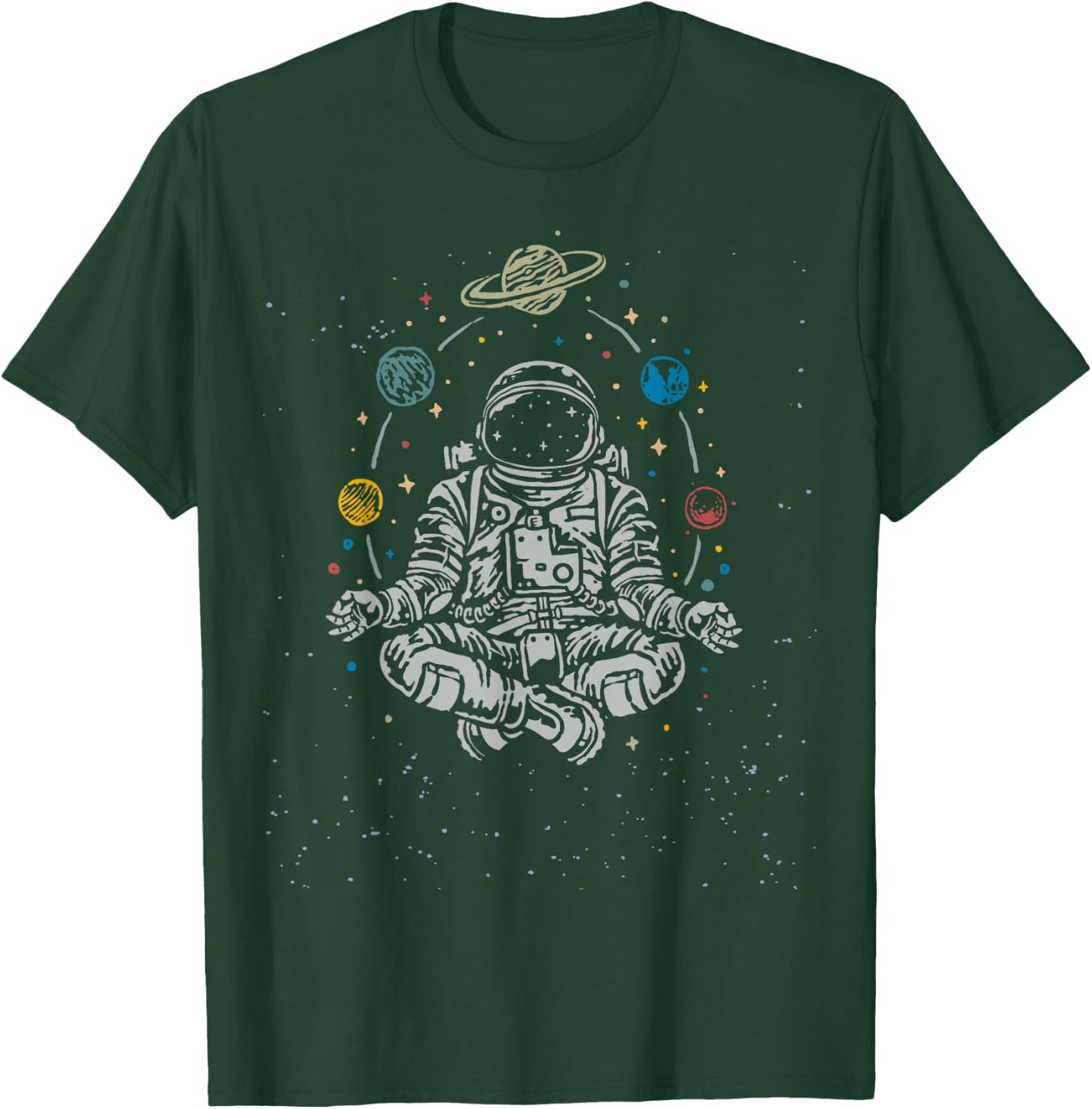 Yoga Astronauts T-Shirt - T-Shirt | Forest