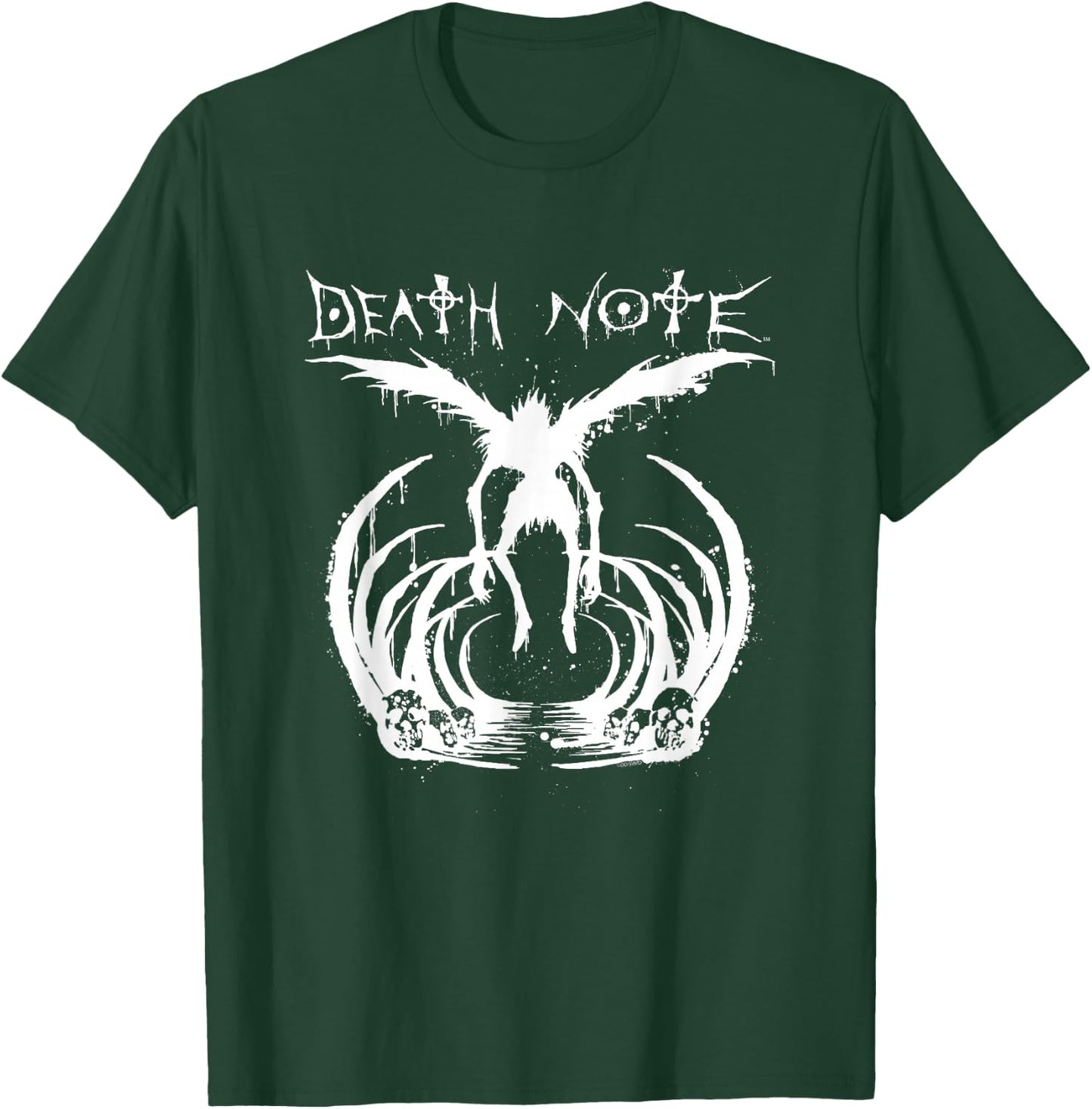 Death Note Ryuk Splatter Silhouette Anime T-Shirt - T-Shirt | Forest