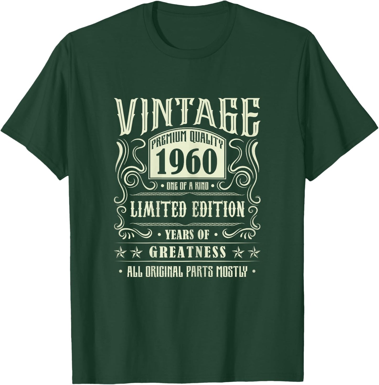 Vintage 1960 T Shirts Retro Funny 1960 Birthday T-Shirt - T-Shirt | Forest