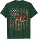 Camo American Flag Rat 4th Of July Farm Animal Kids Men T-Shirt - T-Shirt | Forest