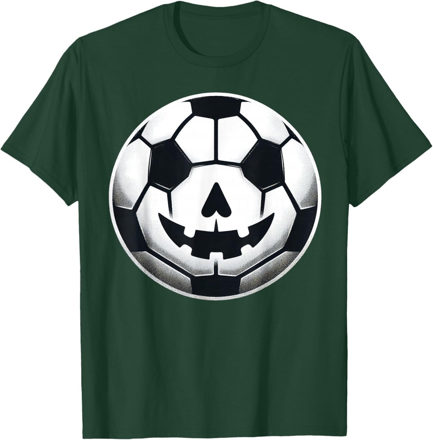 Boys Halloween Jack O Lantern Soccer Player Coach Pitcher T-Shirt - T-Shirt | Forest