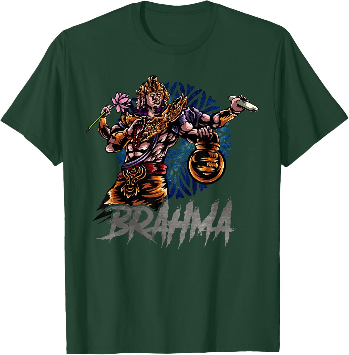 Brahma India Ancient Hindu Mythology Spiritual God T-Shirt - T-Shirt | Forest