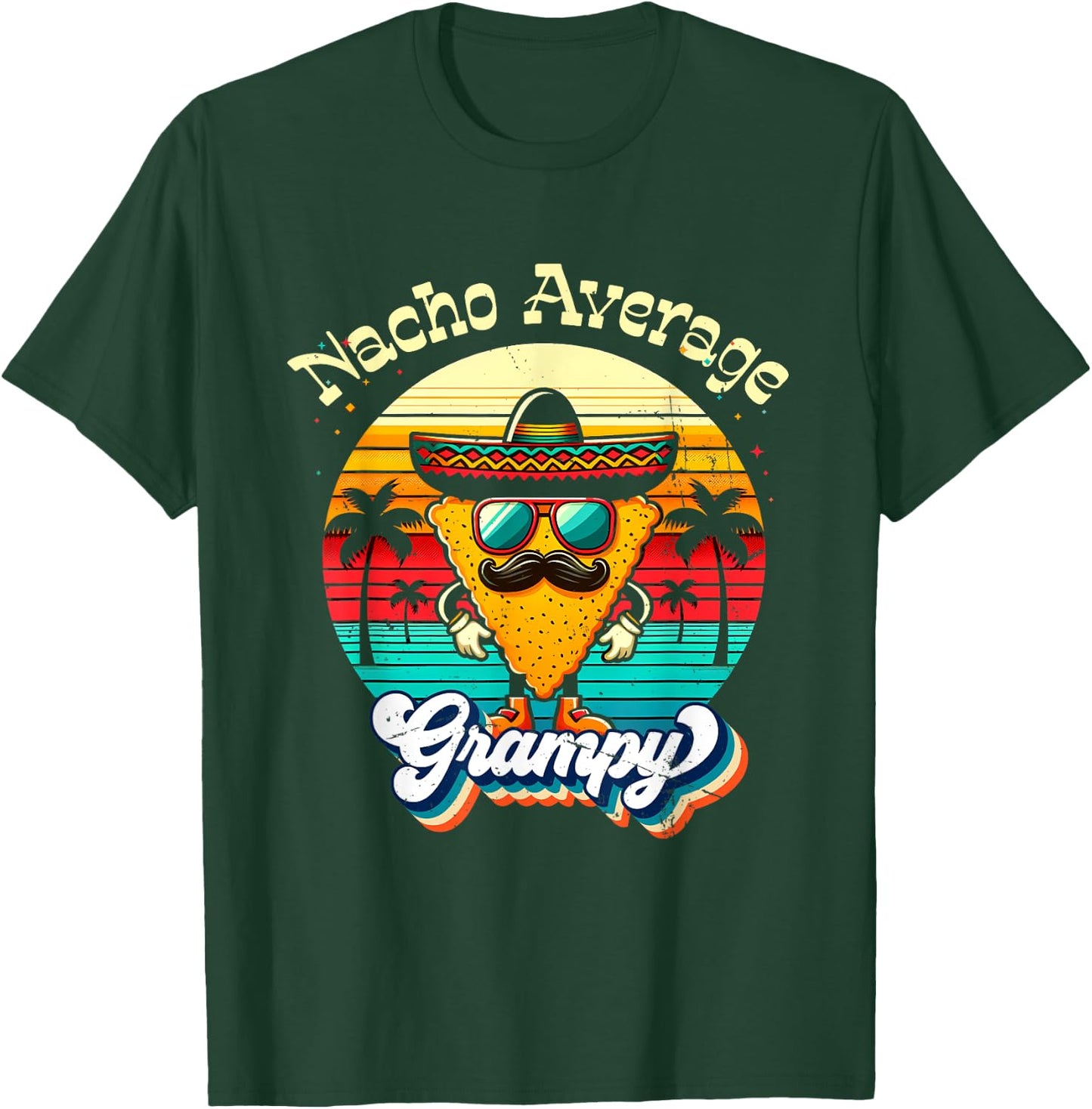 Funny Nacho Average Grampy Grandpa Cinco De Mayo Matching T-Shirt - T-Shirt | Forest
