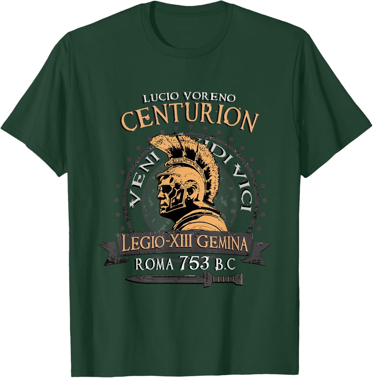 Roman Centurion Lucius Vorenus SPQR Army Empire Ancient Rome T-Shirt - T-Shirt | Forest