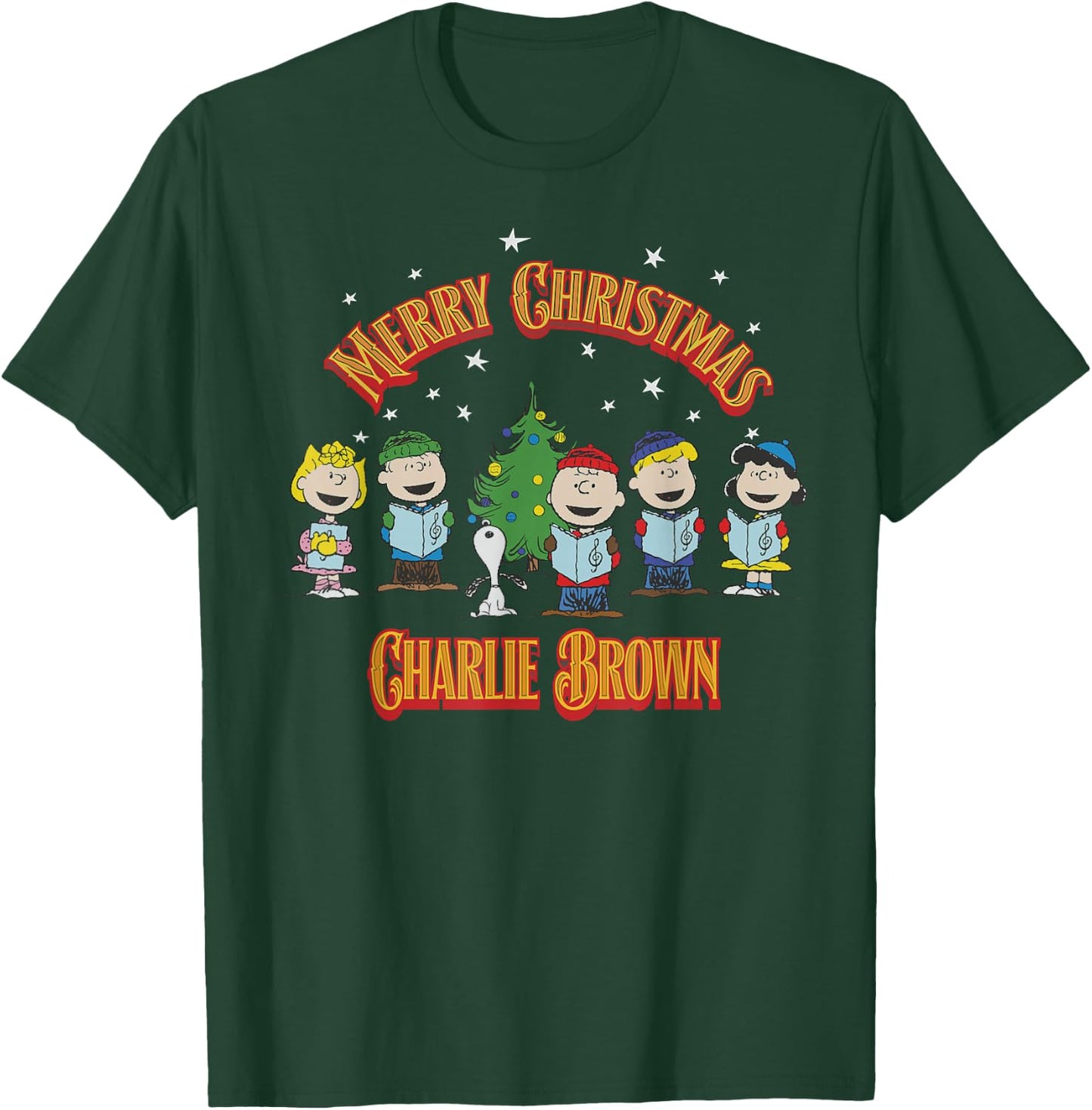 Peanuts Charlie Brown Merry Christmas Carol T-Shirt - T-Shirt | Forest