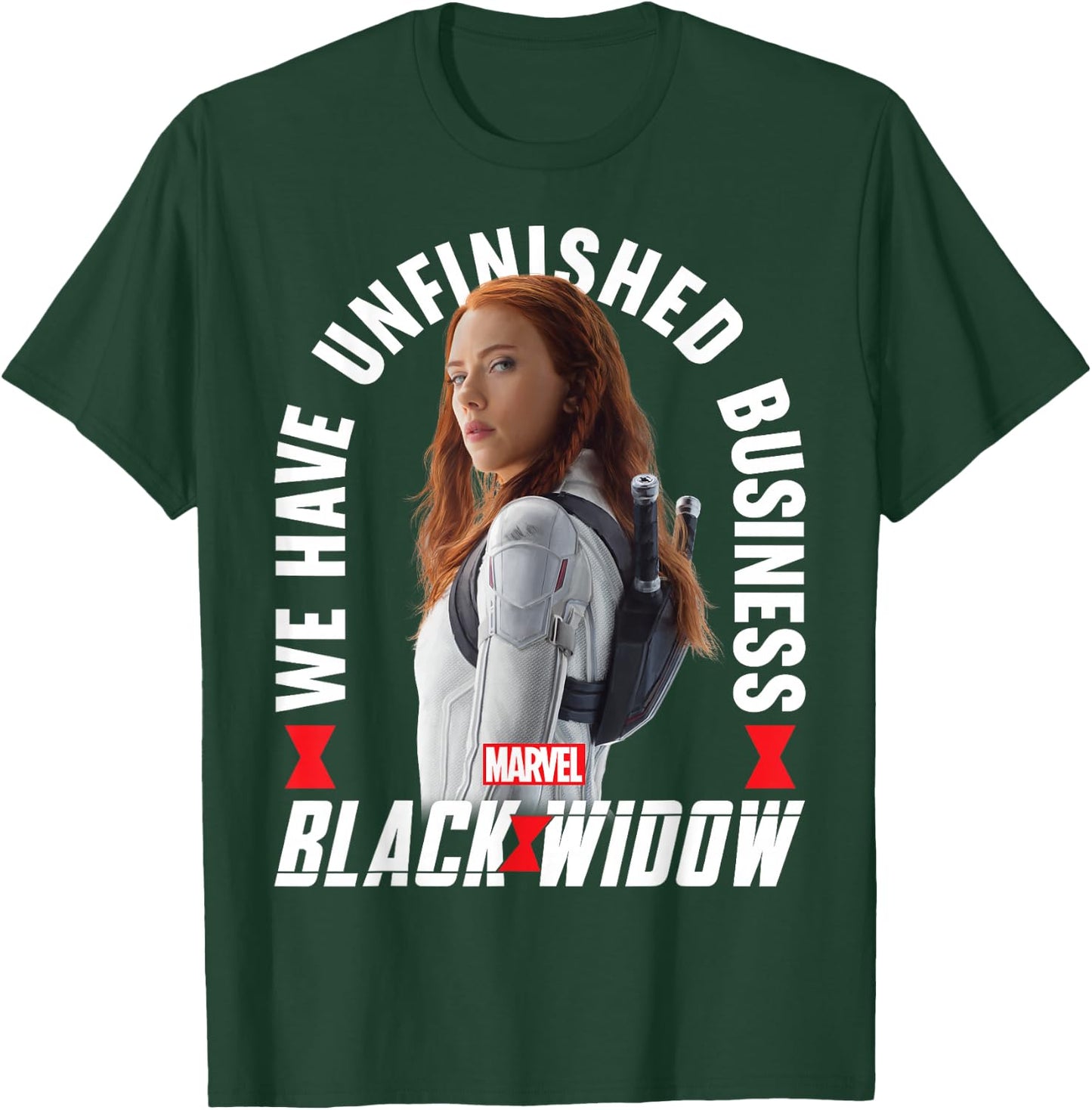 Marvel Black Widow Unfinished Business Portrait T-Shirt - T-Shirt | Forest