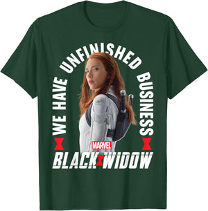 Marvel Black Widow Unfinished Business Portrait T-Shirt - T-Shirt | Forest