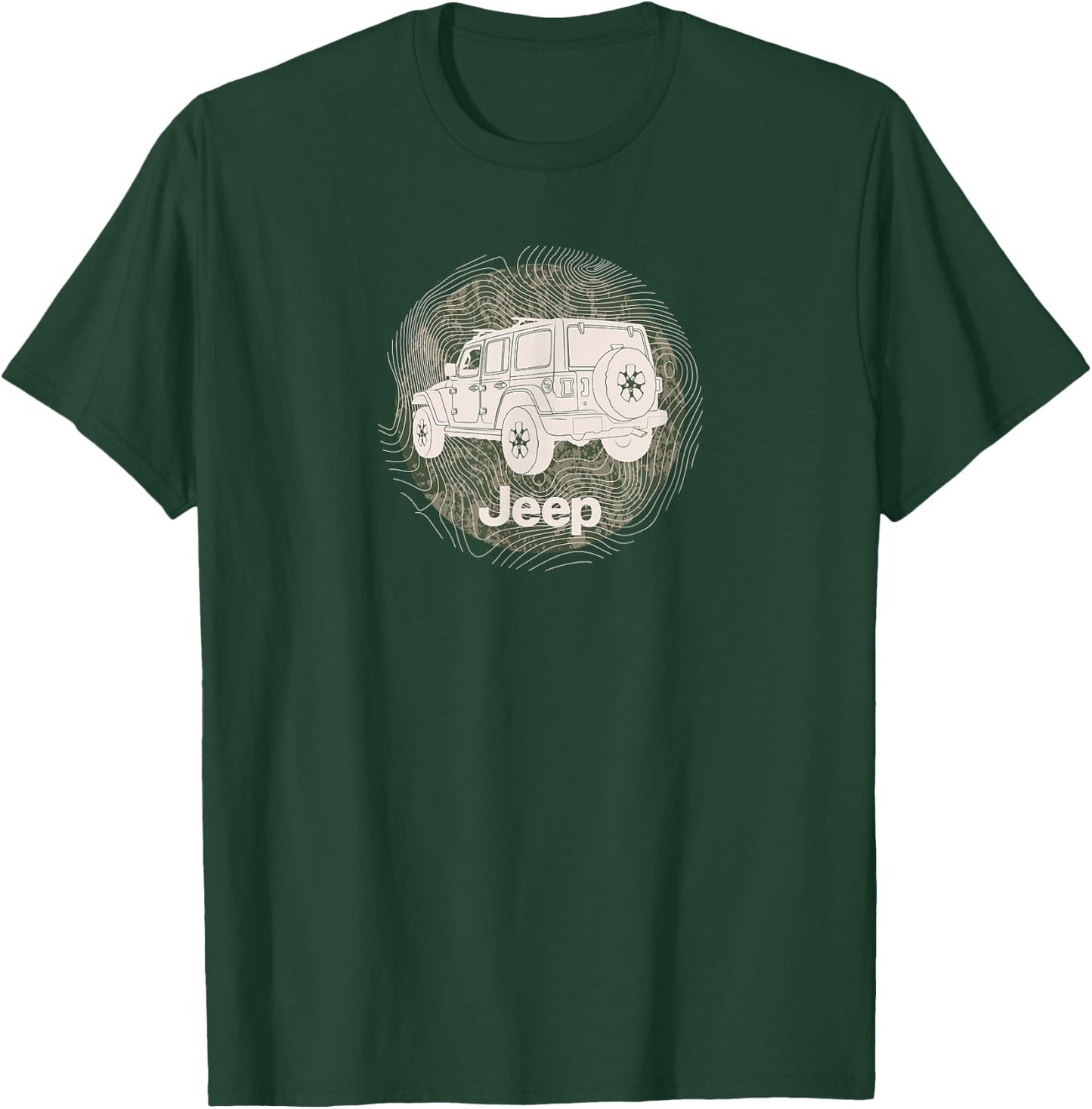Jeep Wrangler Terrain T-Shirt - T-Shirt | Forest