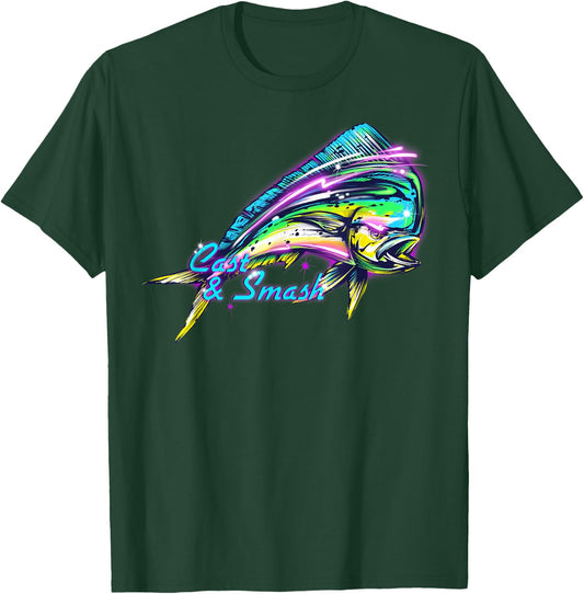MAHI MAHI Dolphin Fish 80's Style T Shirt T-Shirt - T-Shirt | Forest