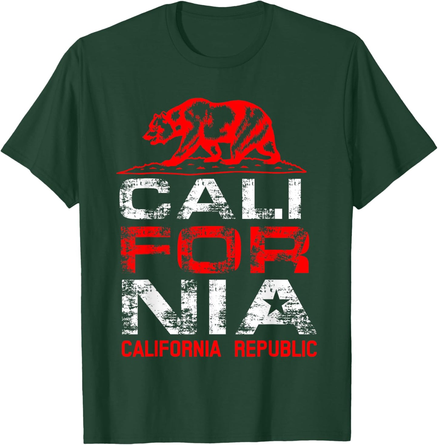 California Republic | Cute North Cali Lovers Gift T-Shirt - T-Shirt | Forest