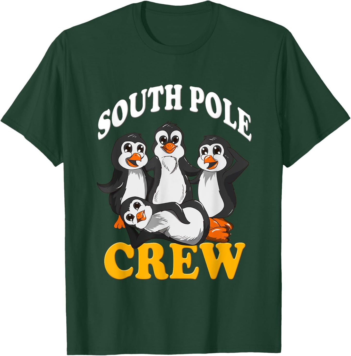 Penguins South Pole Crew Antarctica Zoo Animals Emperor Peng T-Shirt - T-Shirt | Forest