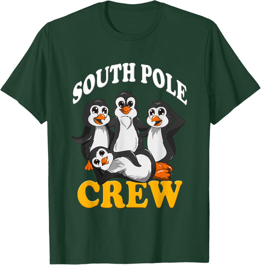 Penguins South Pole Crew Antarctica Zoo Animals Emperor Peng T-Shirt - T-Shirt | Forest