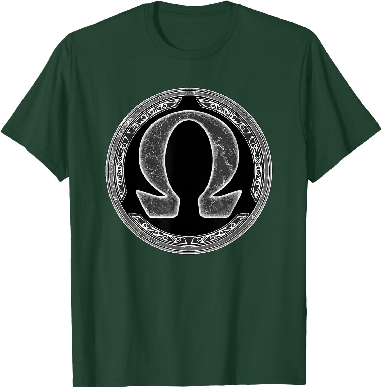 Greek Alphabet Omega Symbol T-Shirt - T-Shirt | Forest