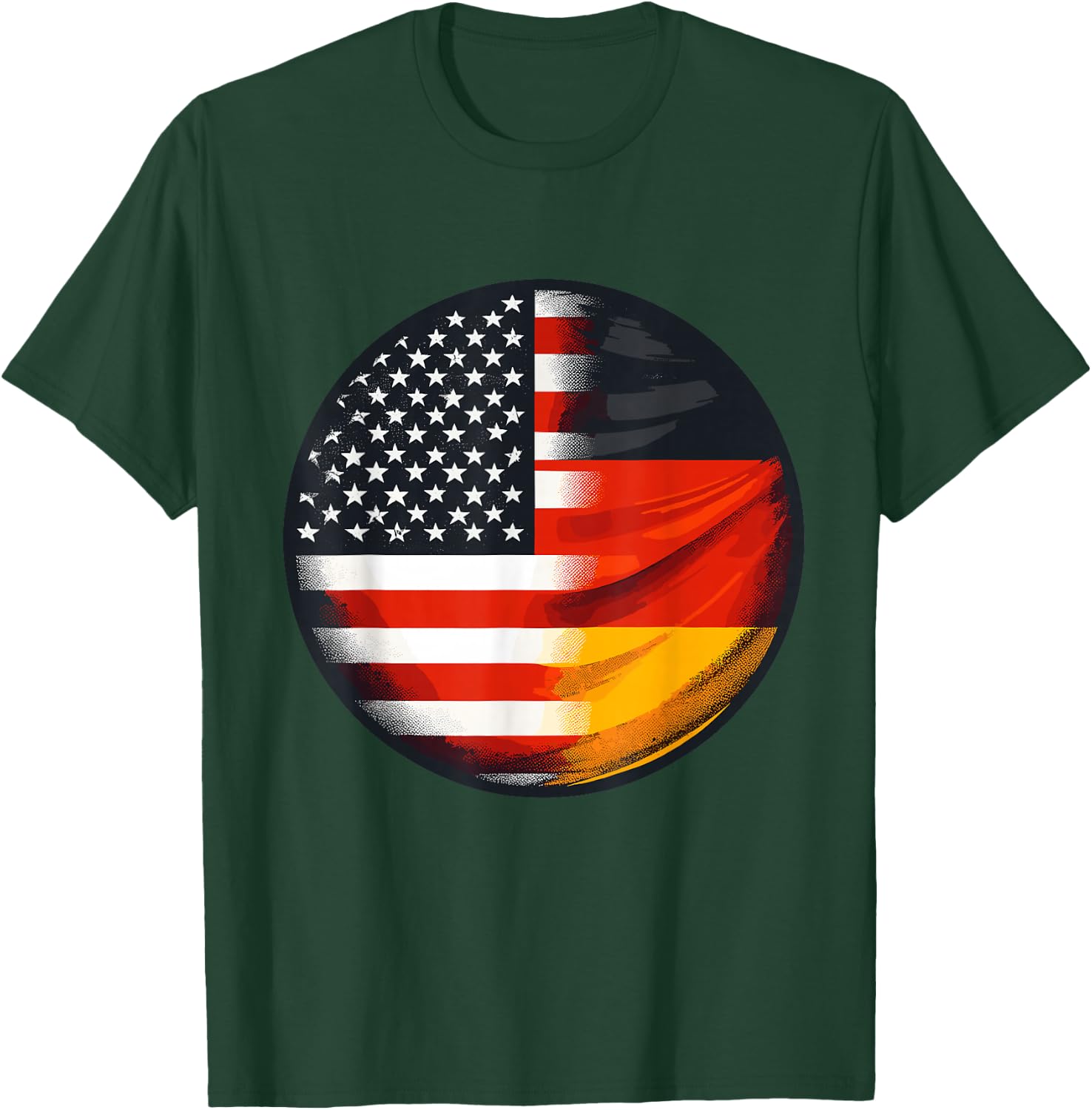American German USA Germany Flag T-Shirt - T-Shirt | Forest
