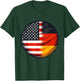 American German USA Germany Flag T-Shirt - T-Shirt | Forest