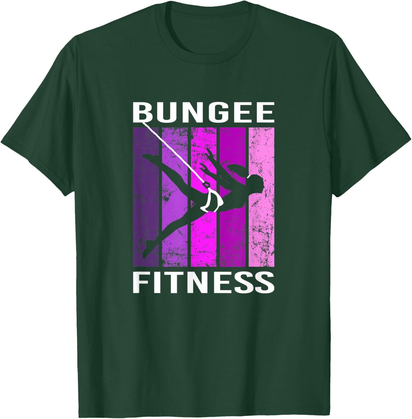 Bungee Fitness Equipment Set Fly Sling Workout T-Shirt - T-Shirt | Forest