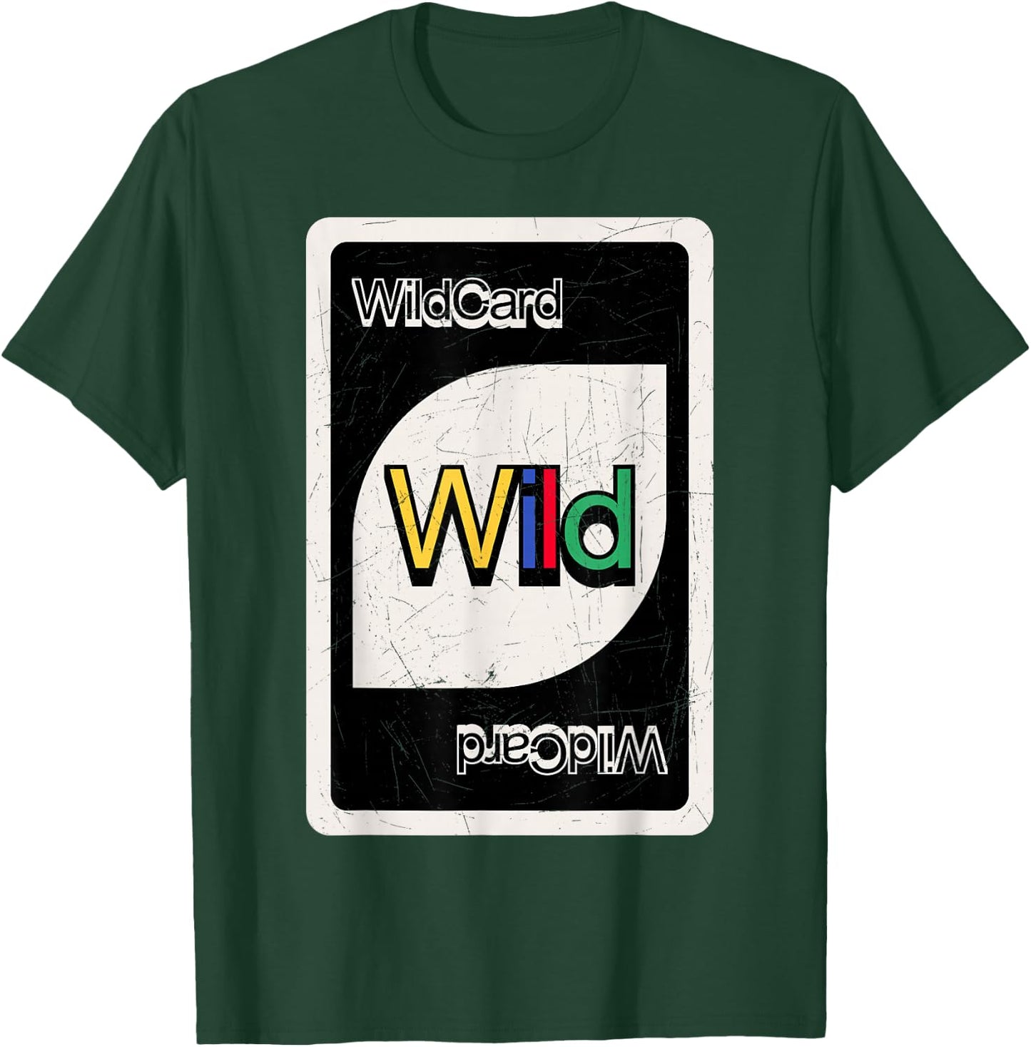 Always Be The Wildcard - Retro Re-Design Wild Card T-Shirt - T-Shirt | Forest