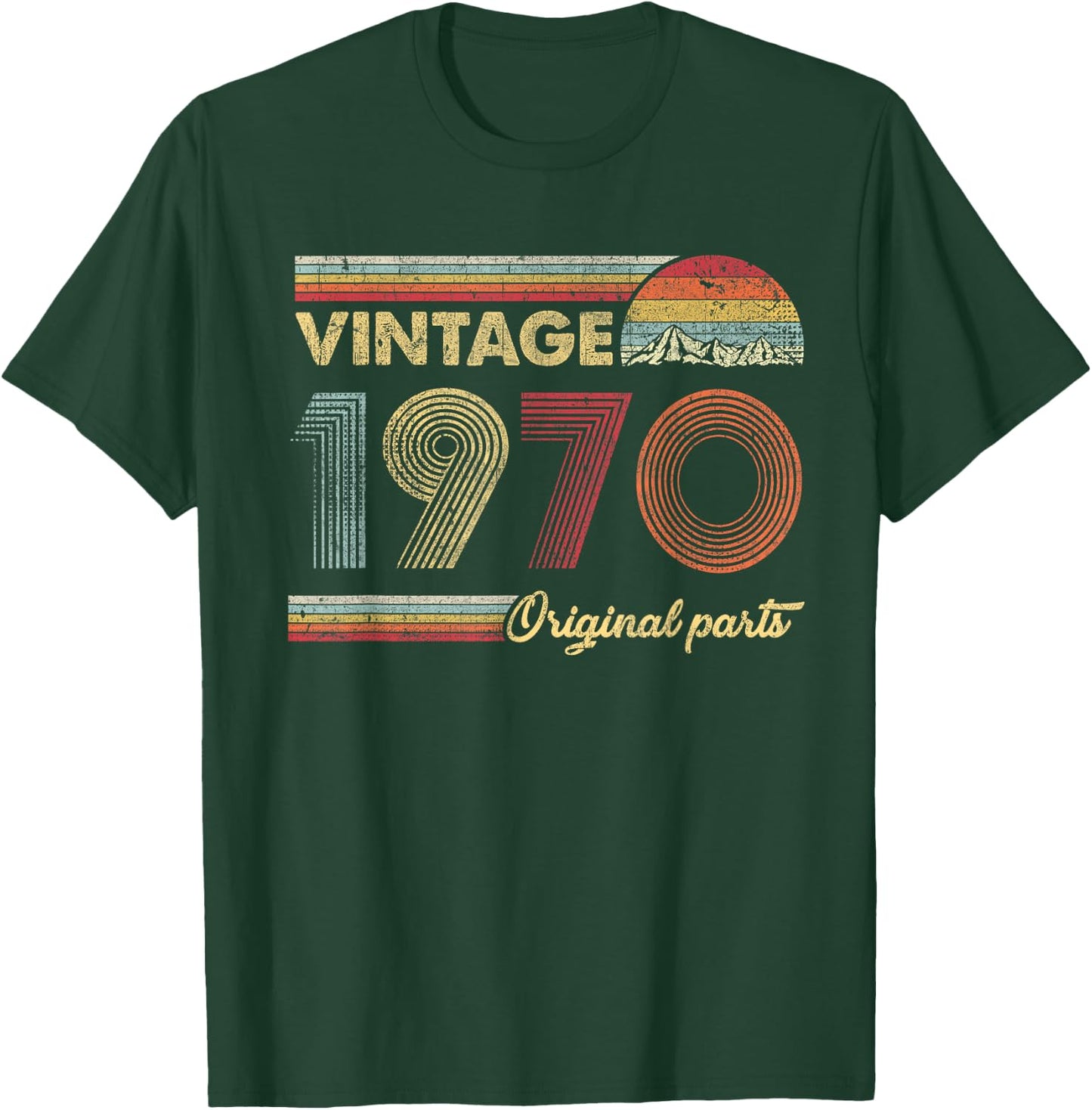 Retro Original Parts 50th Vintage 1970 Birthday T-Shirt - T-Shirt | Forest