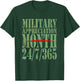 Military Appreciation Month 24/7/365 Veteran Appreciation T-Shirt - T-Shirt | Forest