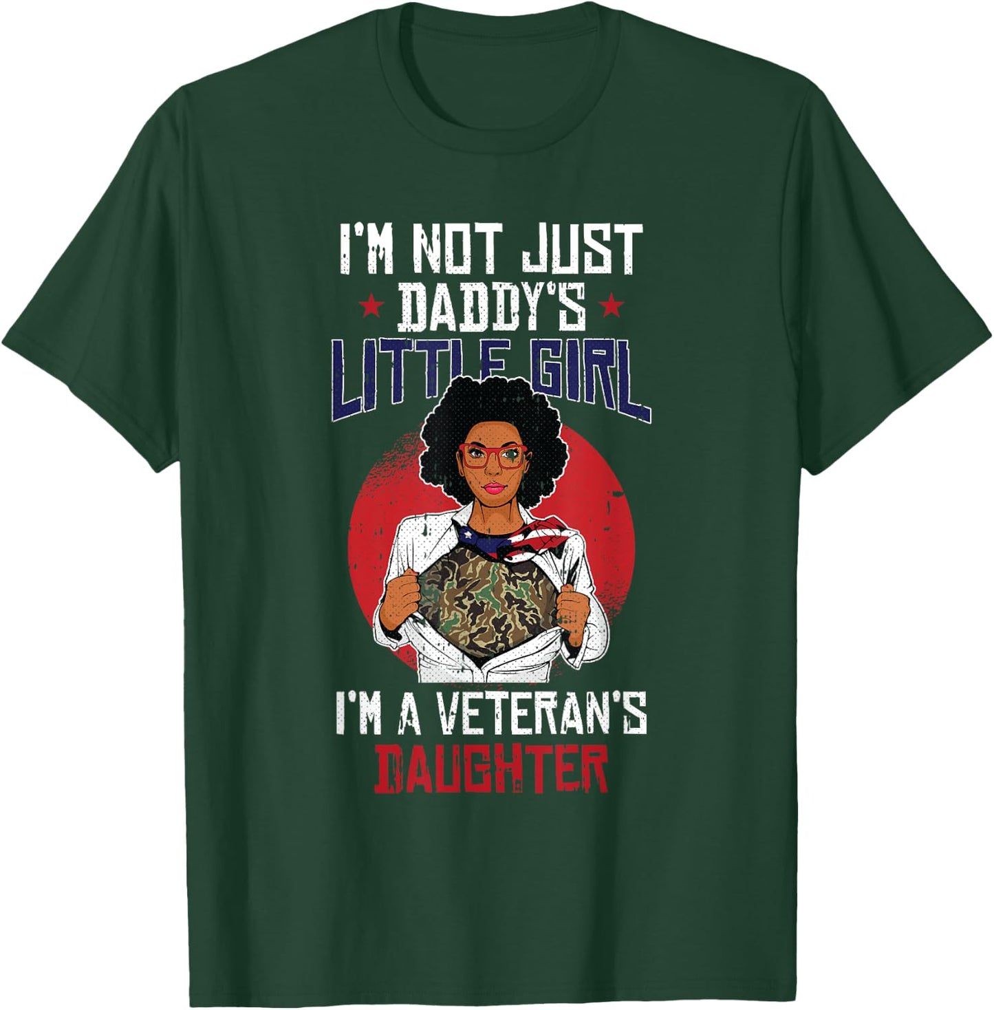 Veteran Daughter Month Of The Military Child Army Kids T-Shirt - T-Shirt | Forest