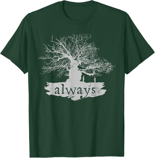 Harry Potter Always Tree Silhouette C1 Small T-Shirt - T-Shirt | Forest